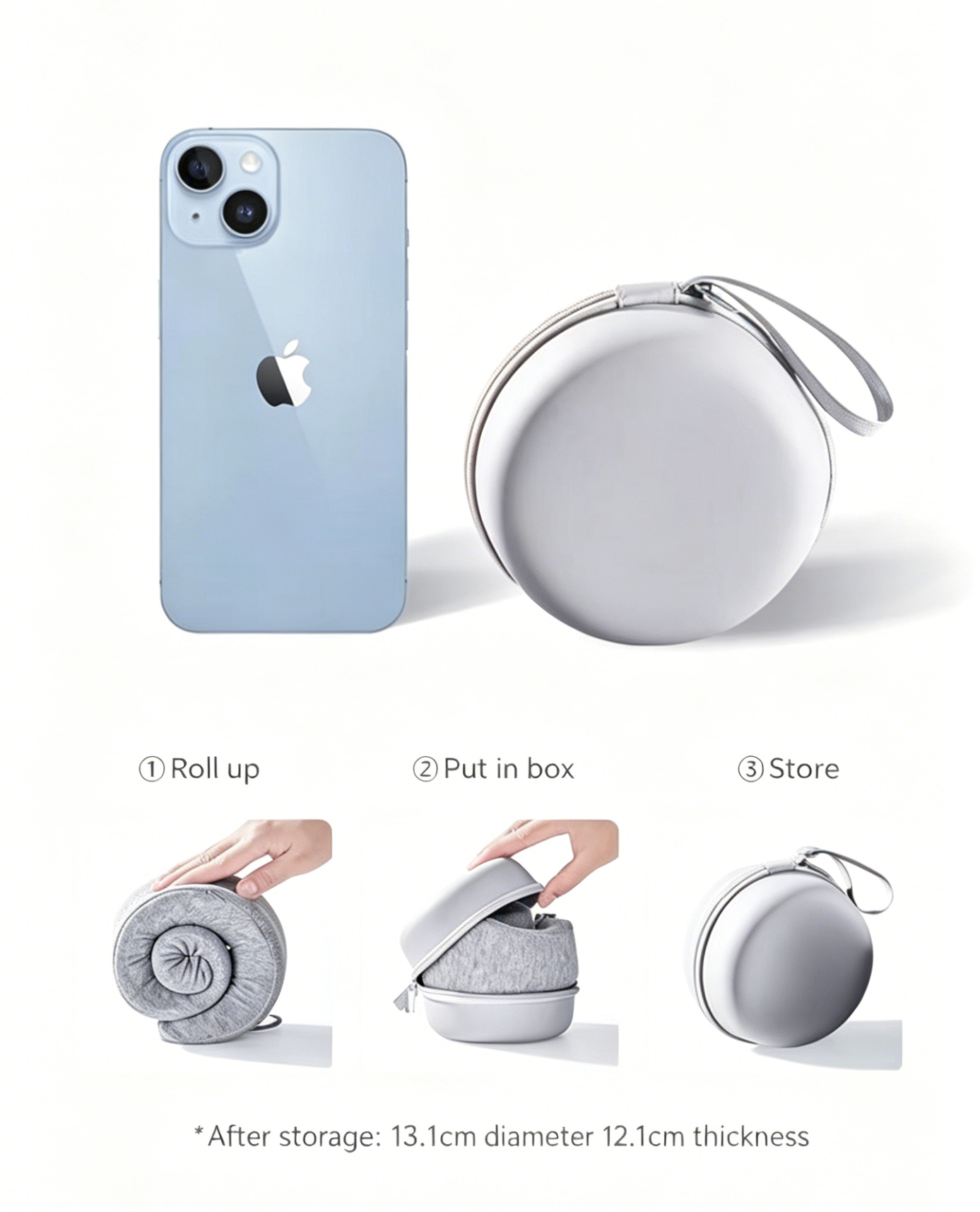 Foldable Memory Foam Neck Pillow - Image 2