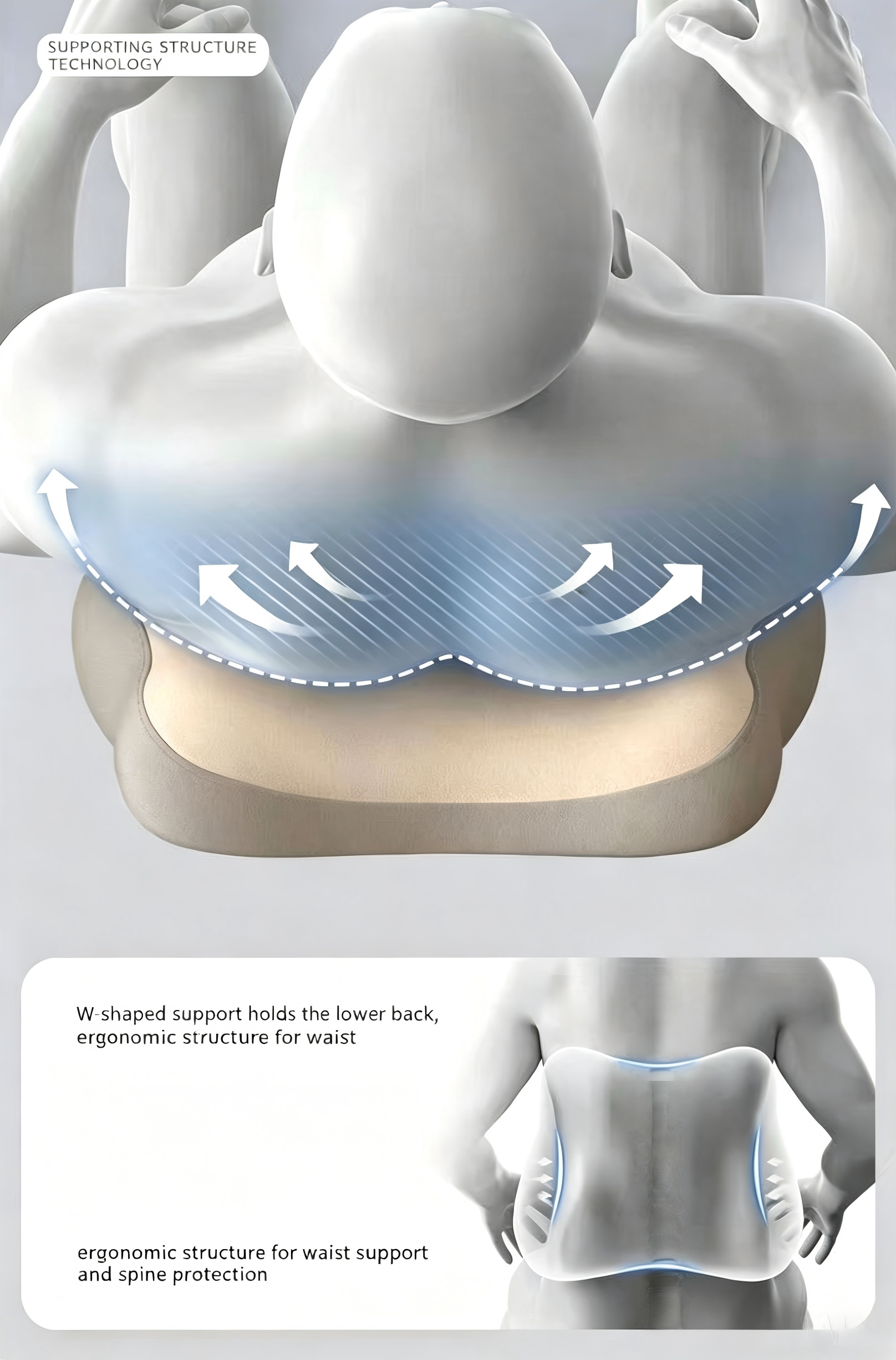 Butterfly Lumbar Support Pillow - Image 2